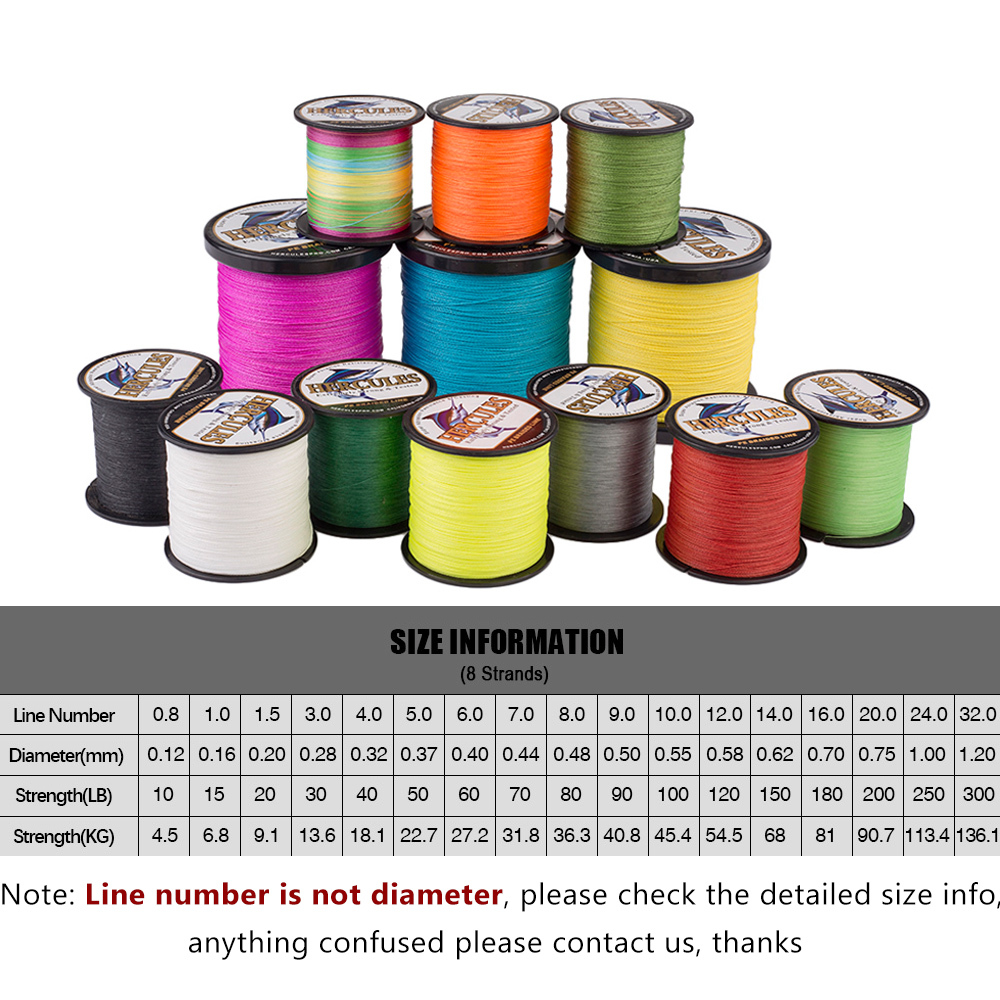 헤라클레스 8 가닥 땋은 10-150LB 낚시 라인 3 - Fish Finder Cable 리뷰 및 가격